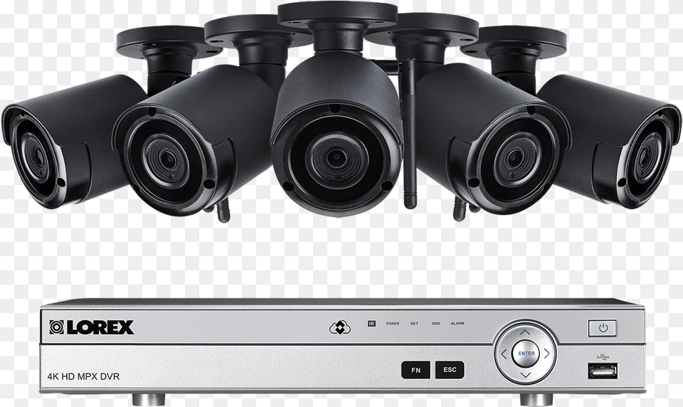 Channel System With 5 Wireless Security Cameras 5 Wireless Home Security Cameras, Electronics, Machine, Wheel Png