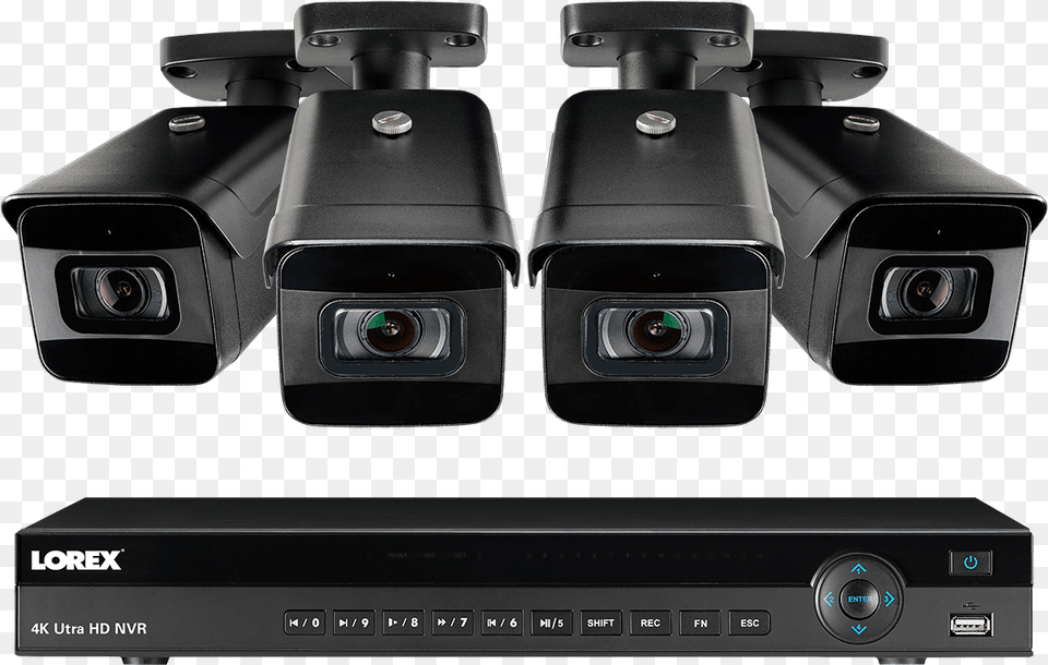 Channel Ultra Hd 4k Nvr System With 4 Metal 4k Nocturnal 4k Resolution, Camera, Electronics, Video Camera Free Png