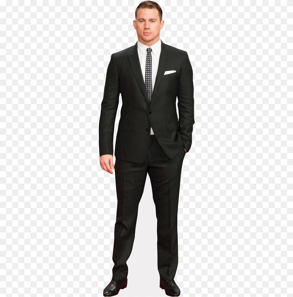 Channing Tatum Standing Up, Clothing, Formal Wear, Suit, Tuxedo Free Transparent Png