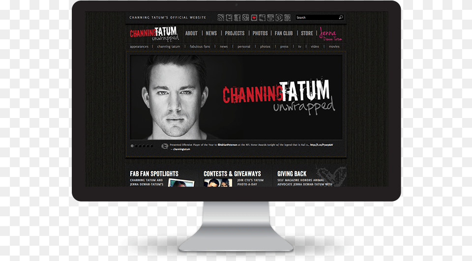 Channing Tatum Unwrapped Website Website, Computer Hardware, Electronics, Screen, File Free Png Download