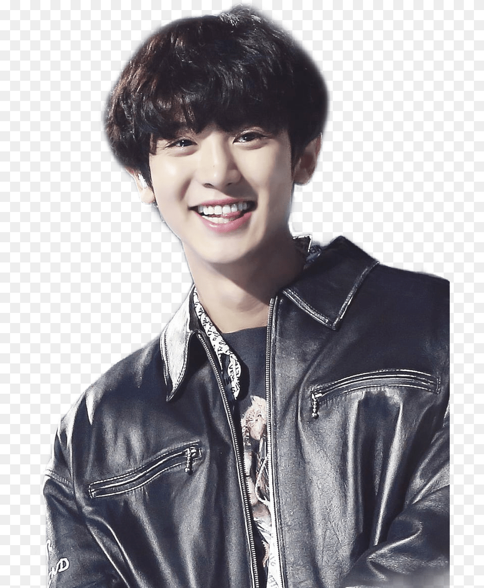 Chanyeol Cute, Jacket, Clothing, Coat, Face Png