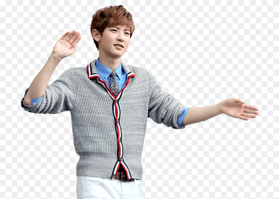 Chanyeol Discovered By Cenourinhadoboo Exo, Hand, Knitwear, Sweater, Finger Free Transparent Png