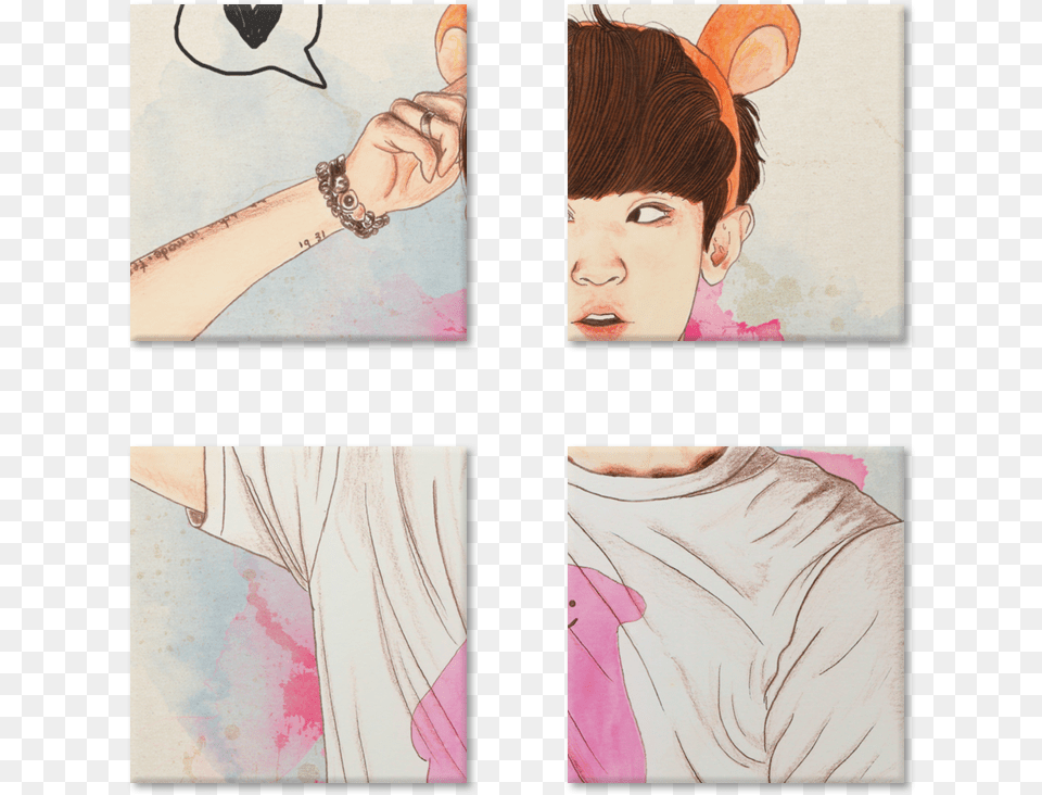 Chanyeol Download Creative Arts, Art, Collage, Adult, Person Free Png