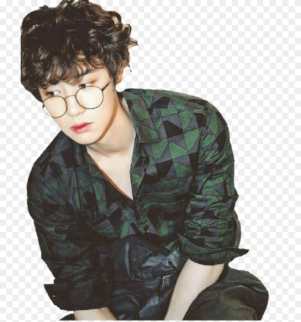 Chanyeol Edit Park Chanyeol With Glasses, Accessories, Photography, Person, Man Png Image