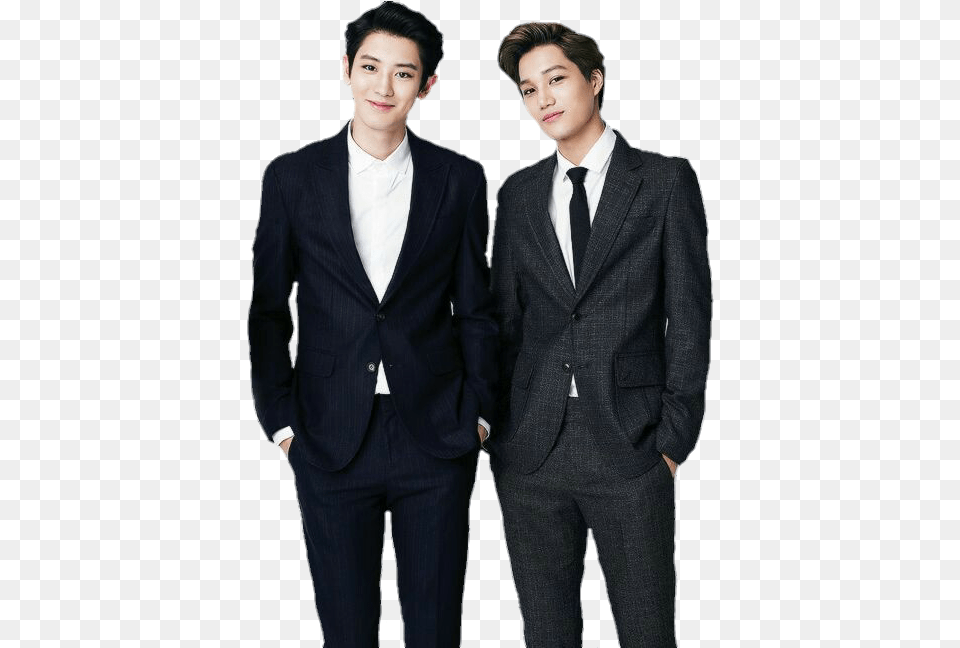 Chanyeol Exol Kaiexo Parkchanyeol Chanyeolexo Report Exo Chanyeol And Kai, Tuxedo, Suit, Jacket, Formal Wear Png Image