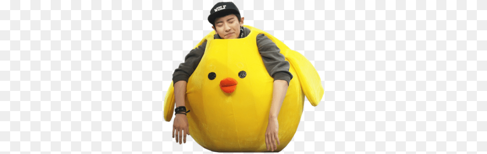 Chanyeol Image Exo Happy Camp Chicken, Lifejacket, Clothing, Vest, Inflatable Free Png Download