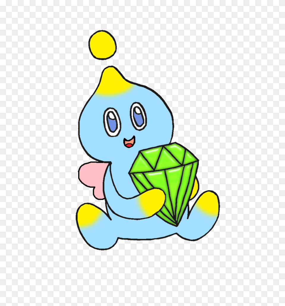 Chao With Chaos Emerald Pagedoll, Toy, Art, Snowman, Snow Free Transparent Png