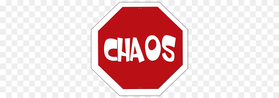 Chaos Road Sign, Sign, Symbol, Stopsign Png Image