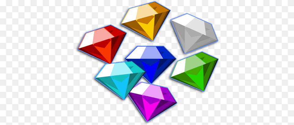 Chaos Emeralds Sprites, Accessories, Diamond, Gemstone, Jewelry Png Image