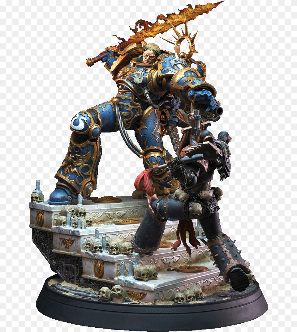 Chaos Space Marines Guilliman Vs Chaos Space Marine Diorama, Toy, Figurine, Adult, Wedding Free Png