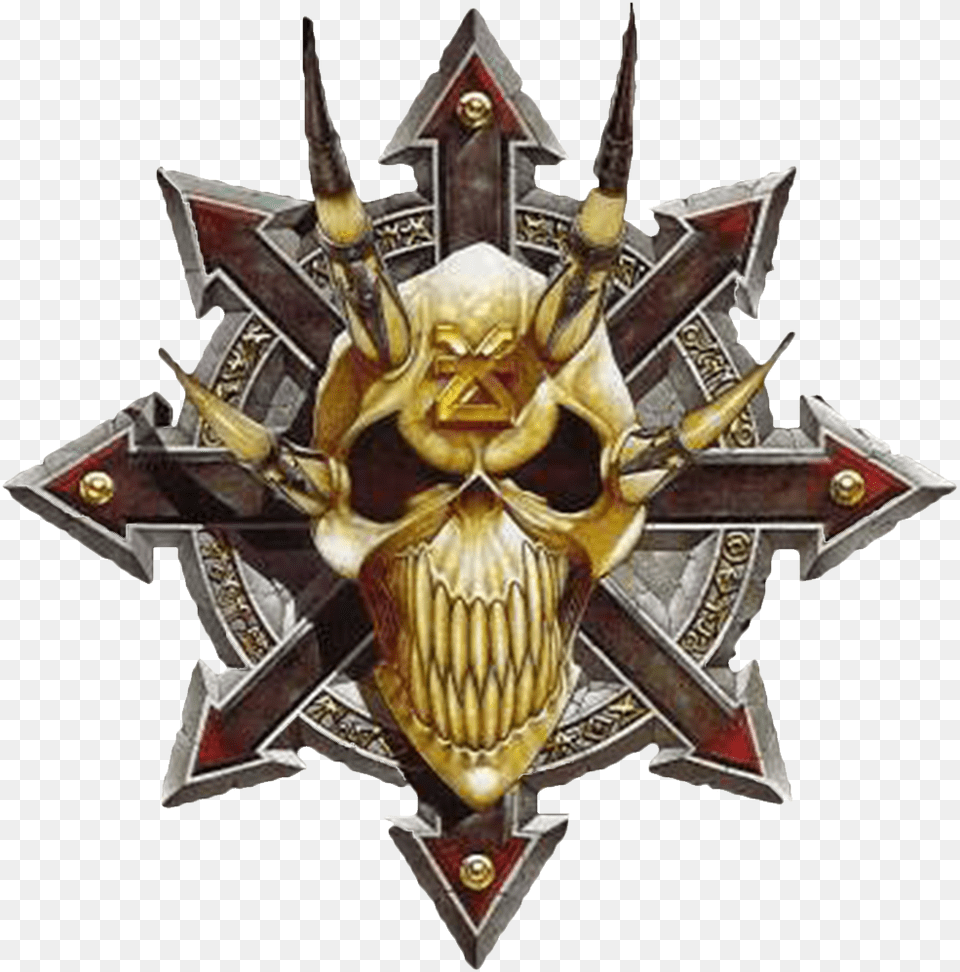 Chaos Star Khorne Chaos Logo Warhammer, Cross, Symbol, Emblem, Accessories Png