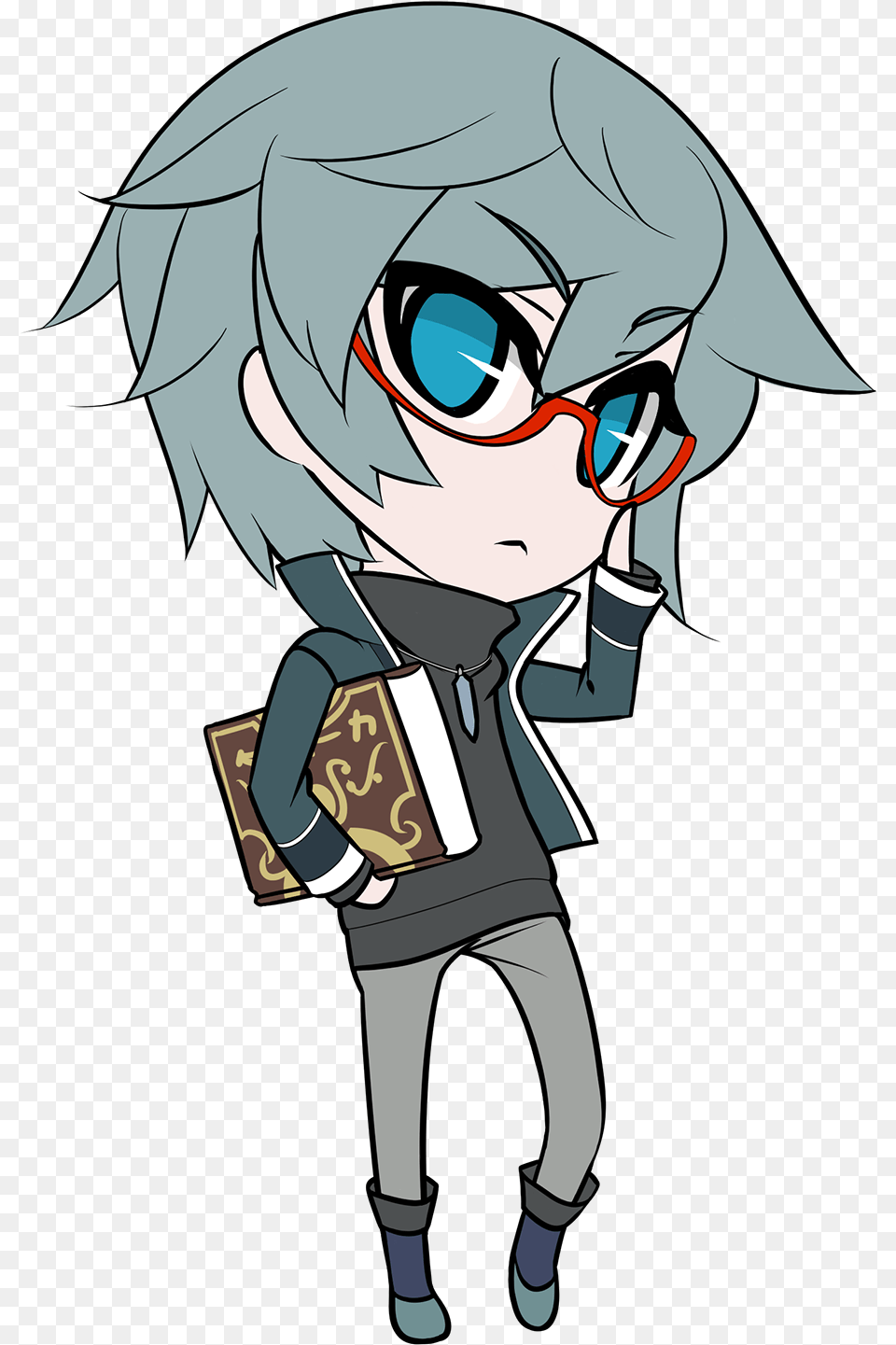 Chaos Uniel Chibi Artwork Playstation, Book, Comics, Publication, Person Png Image