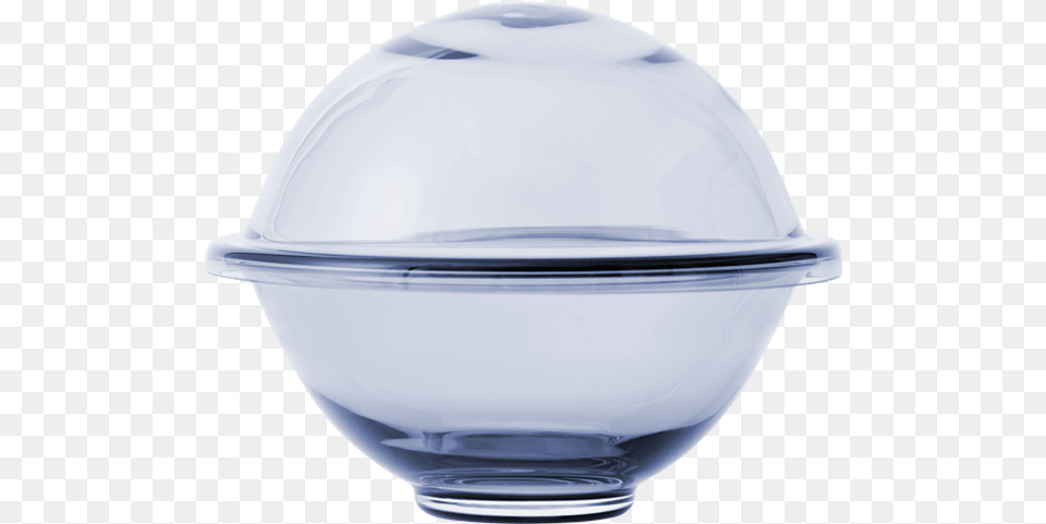 Chapeau Large Glass Blue Chapeau Eye Shadow, Sphere, Pottery, Jar, Bowl Free Png Download