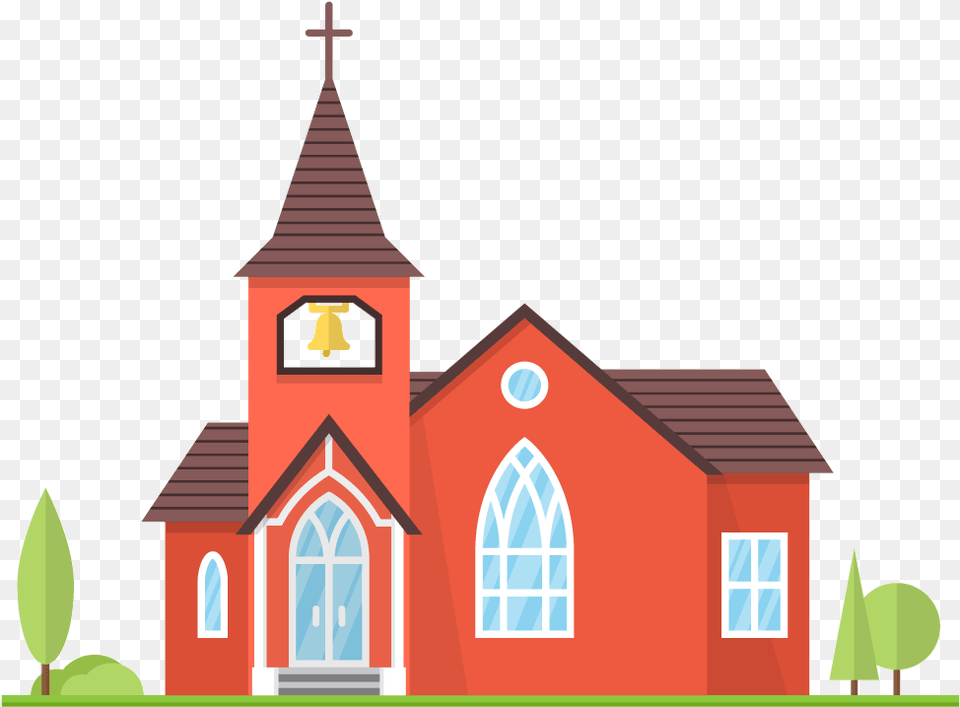 Chapel Clipart Inc Church Church Cartoon, Architecture, Building, Cathedral, Clock Tower Free Png Download