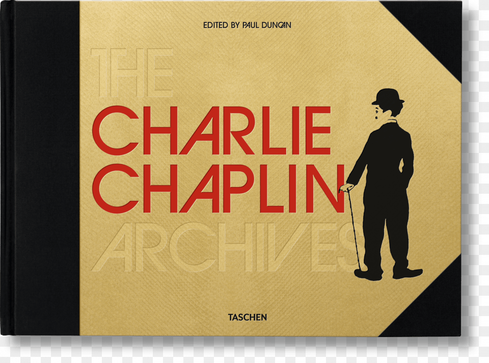 Chaplin Archive Cover Charlie Chaplin Archives By Paul Duncan, Book, Publication, Adult, Male Free Transparent Png