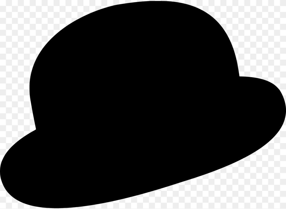 Chaplin Bowler Hat Silhouette, Clothing, Sun Hat, Hardhat, Helmet Free Png