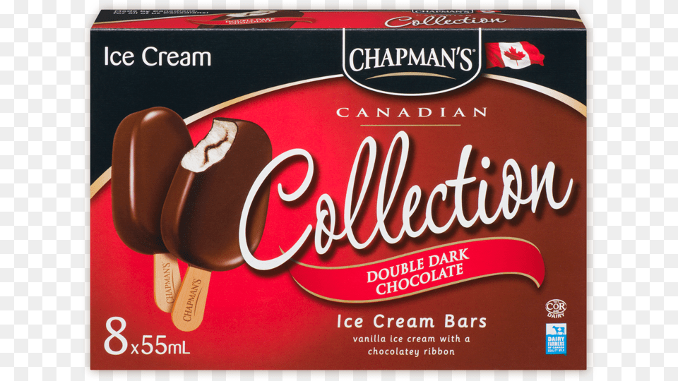 Chapman S Canadian Collection Double Dark Chocolate Chapman Ice Cream Dark Chocolate, Dessert, Food, Sweets, Cocoa Free Png