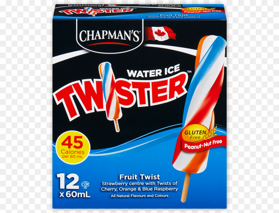 Chapman S Fruit Twist Twister Ice Cream Twister Neapolitan, Food, Sweets, Candy Png Image