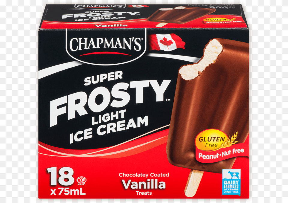 Chapman S Vanilla Frosty Ice Cream Bar, Can, Food, Tin, Ice Pop Free Transparent Png