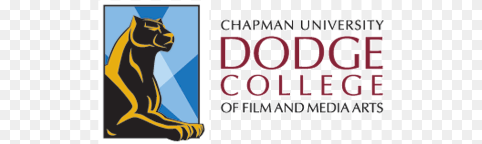 Chapman University Dodge College Of Film And Media Dodge College Of Film And Media Arts Logo, Animal, Mammal, Panther, Wildlife Free Transparent Png