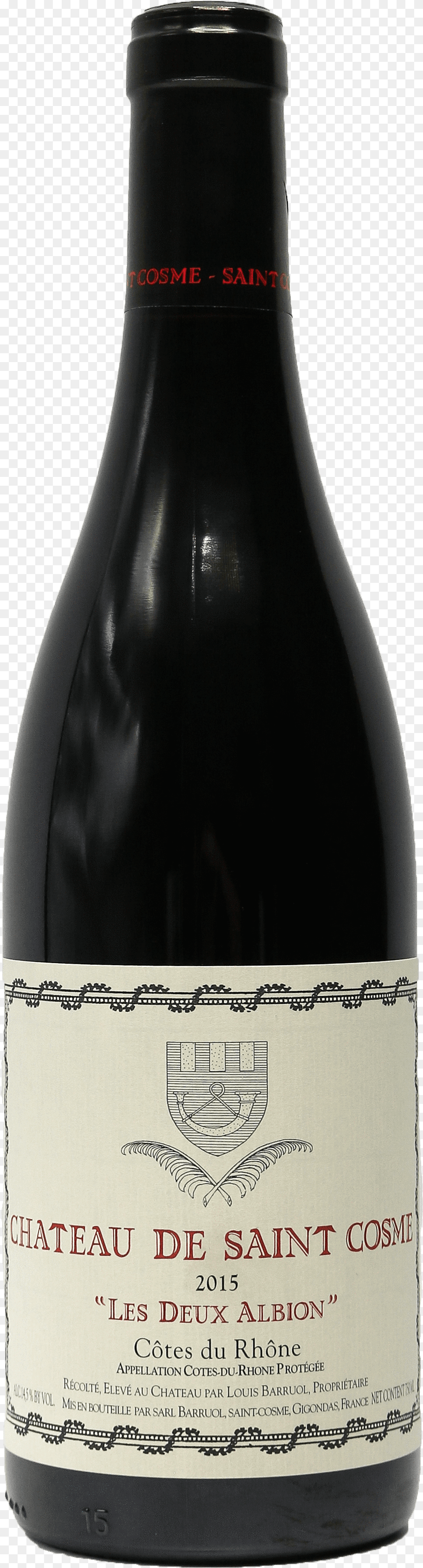 Chapoutier Chateauneuf Du Pape La Bernardine 2015, Alcohol, Beverage, Bottle, Liquor Png