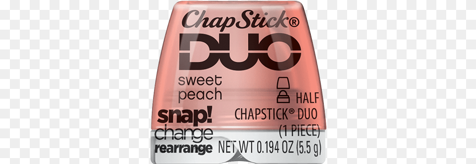 Chapstick Duo Chapstick Duo Sweet Peach Lip Balm, Text, Document, Receipt, Paper Free Png Download