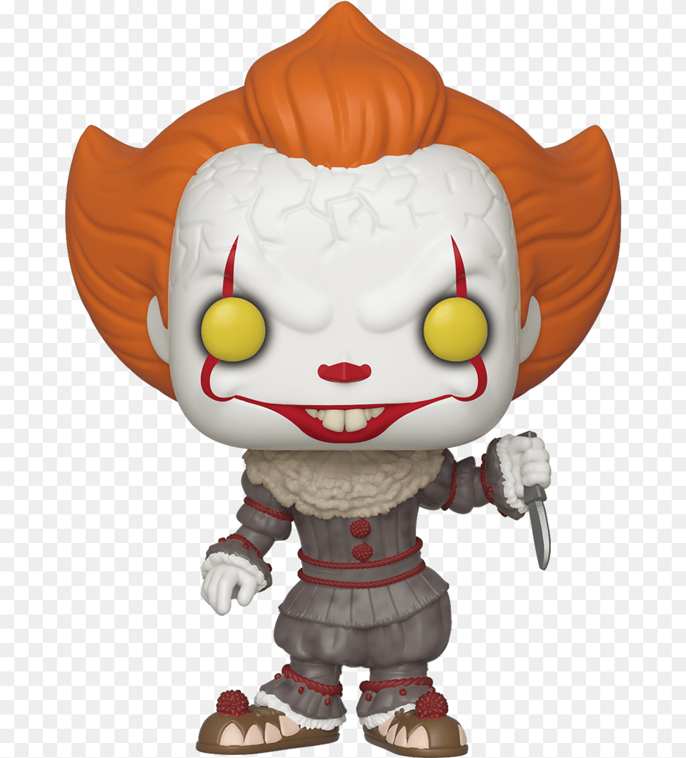 Chapter 2 Funko Pops Pennywise With Blade, Baby, Person, Face, Head Free Png Download