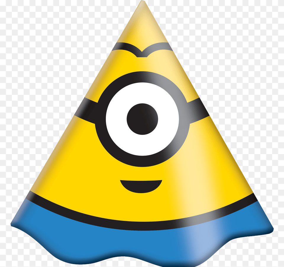 Chapu Minions 08 Unidades, Clothing, Hat, Party Hat Png Image