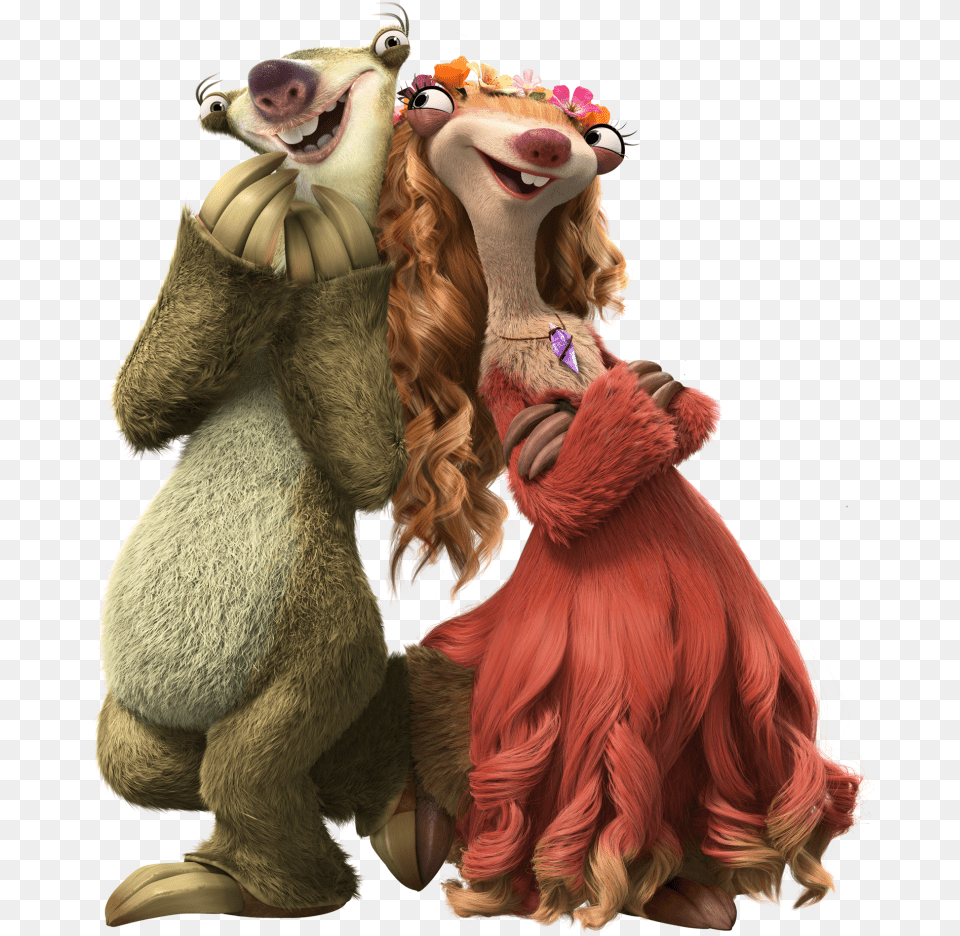 Char Shot Sid Brooke 2 Ice Age Sid Ice Age Collision Ice Age Sid And Brooke, Toy Png