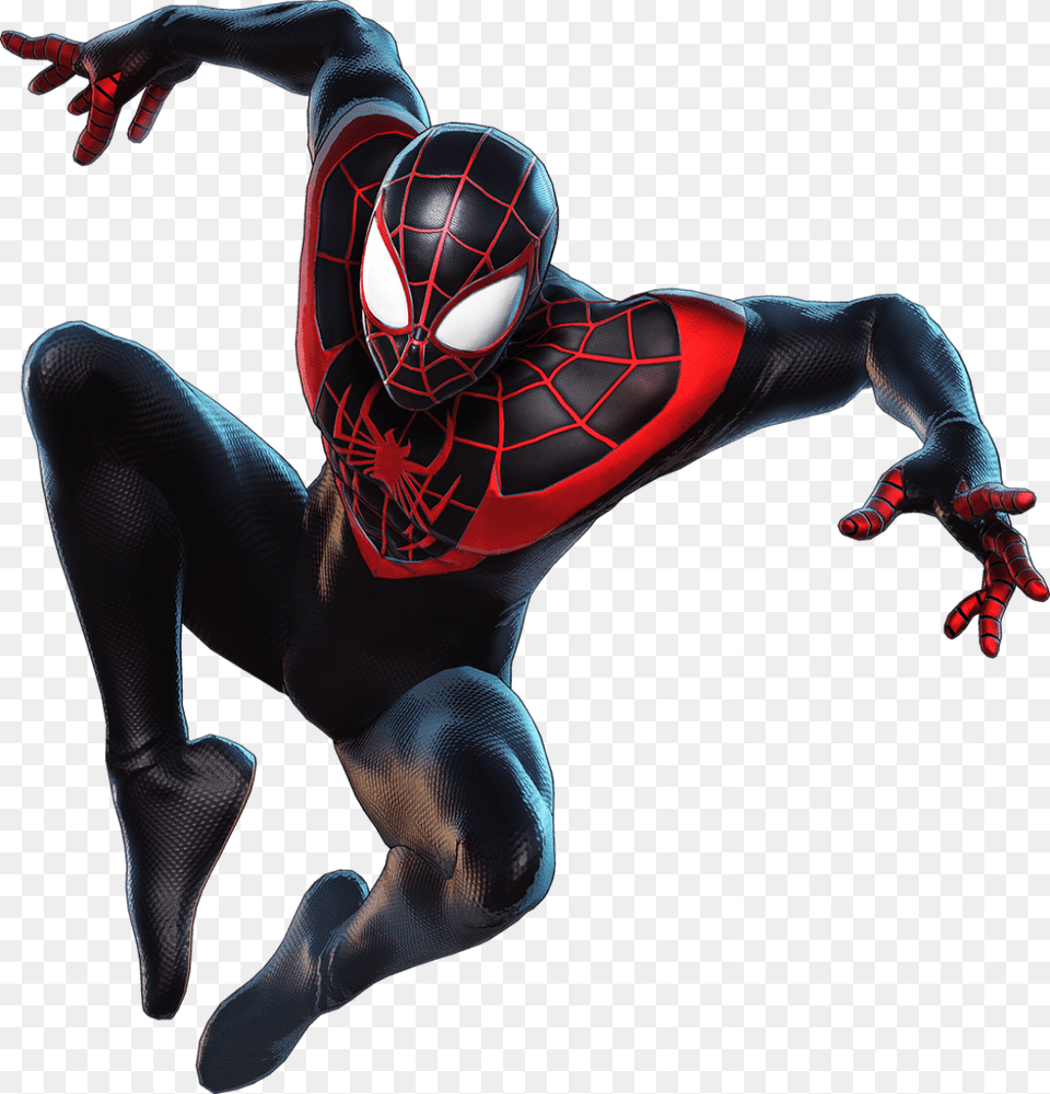 Char Team Black Spider Marvel Ultimate Alliance 3 Miles Morales, Adult, Person, Woman, Female Free Png
