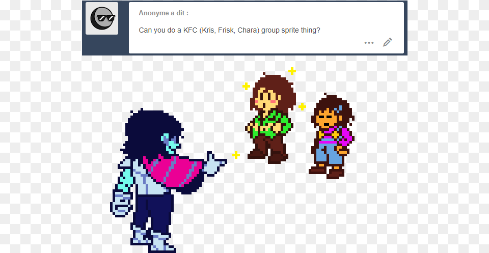 Chara Frisk And Kris, Person Png