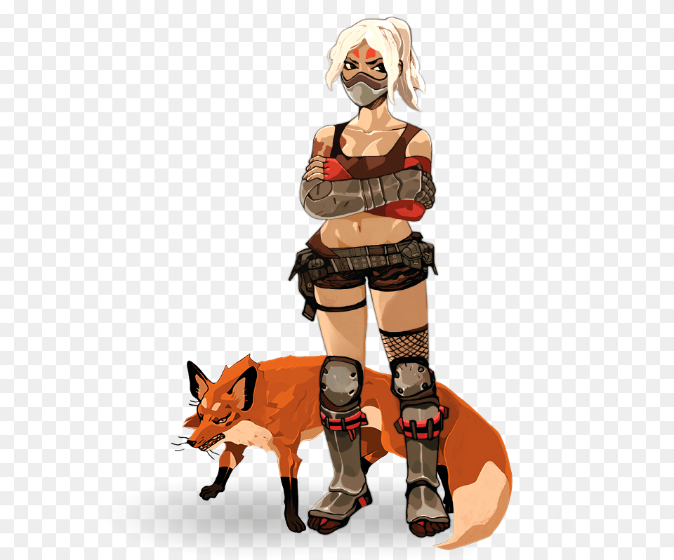 Chara Pjs Sukane Alpha Samurai Riot Pc Logo, Book, Comics, Publication, Person Free Transparent Png