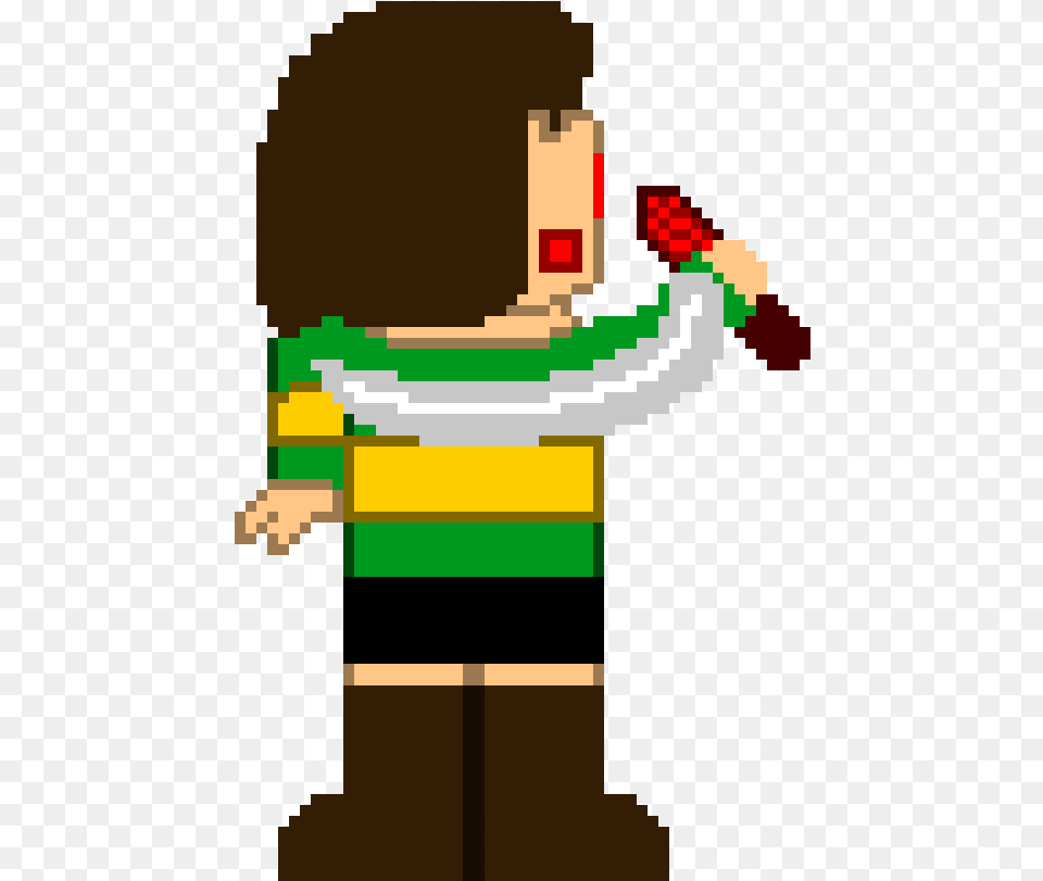 Chara With Knife Sprite Png Image