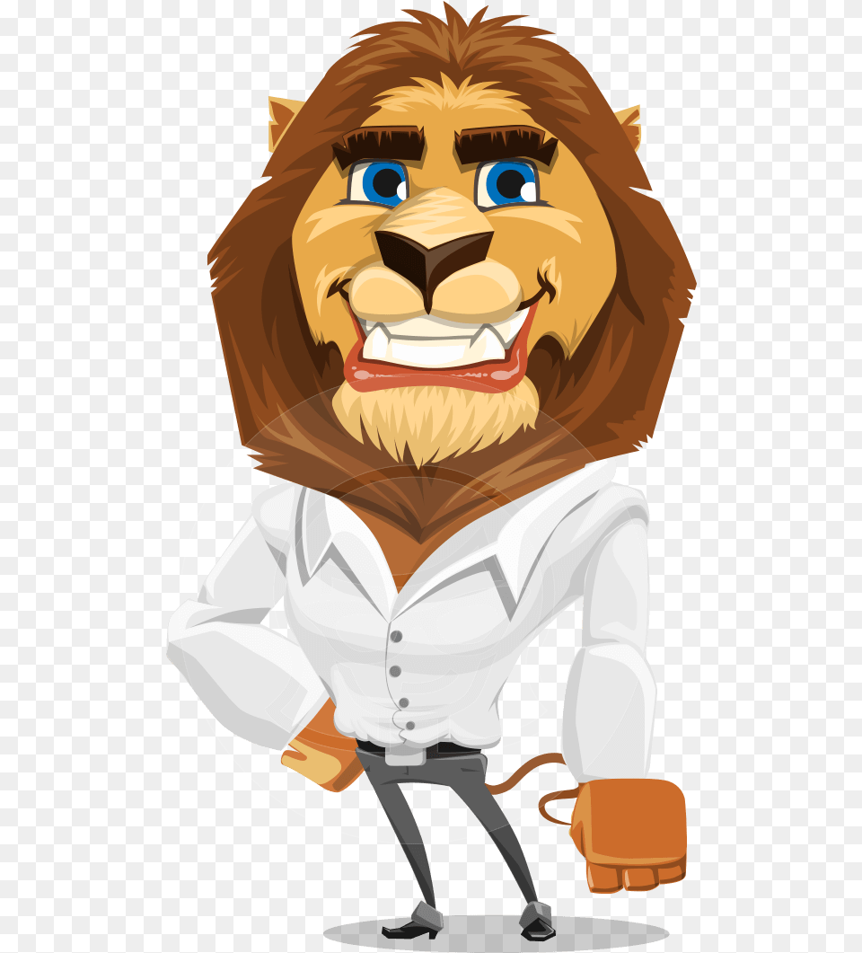 Character Animation Adobe Lion, Baby, Person, Animal, Mammal Png Image