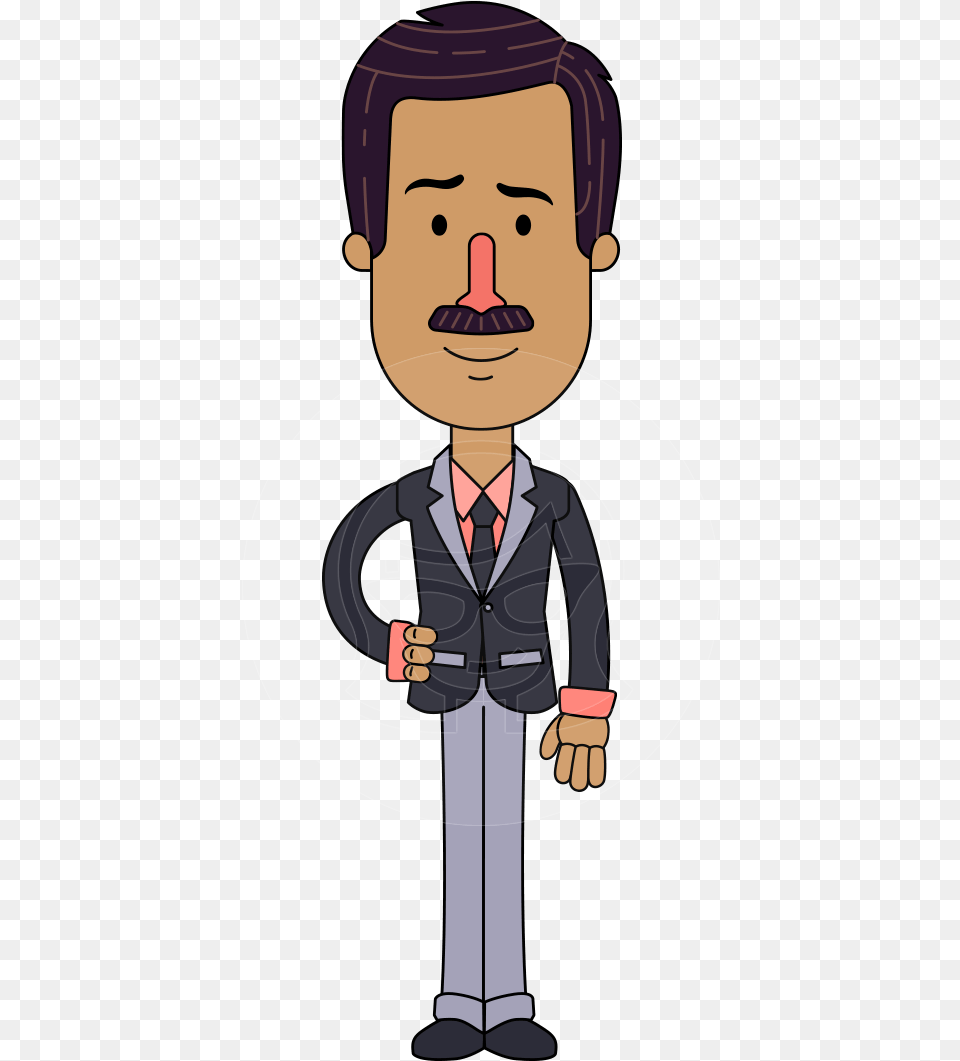 Character Cartoon Man Vector, Person, Face, Head, Body Part Free Png