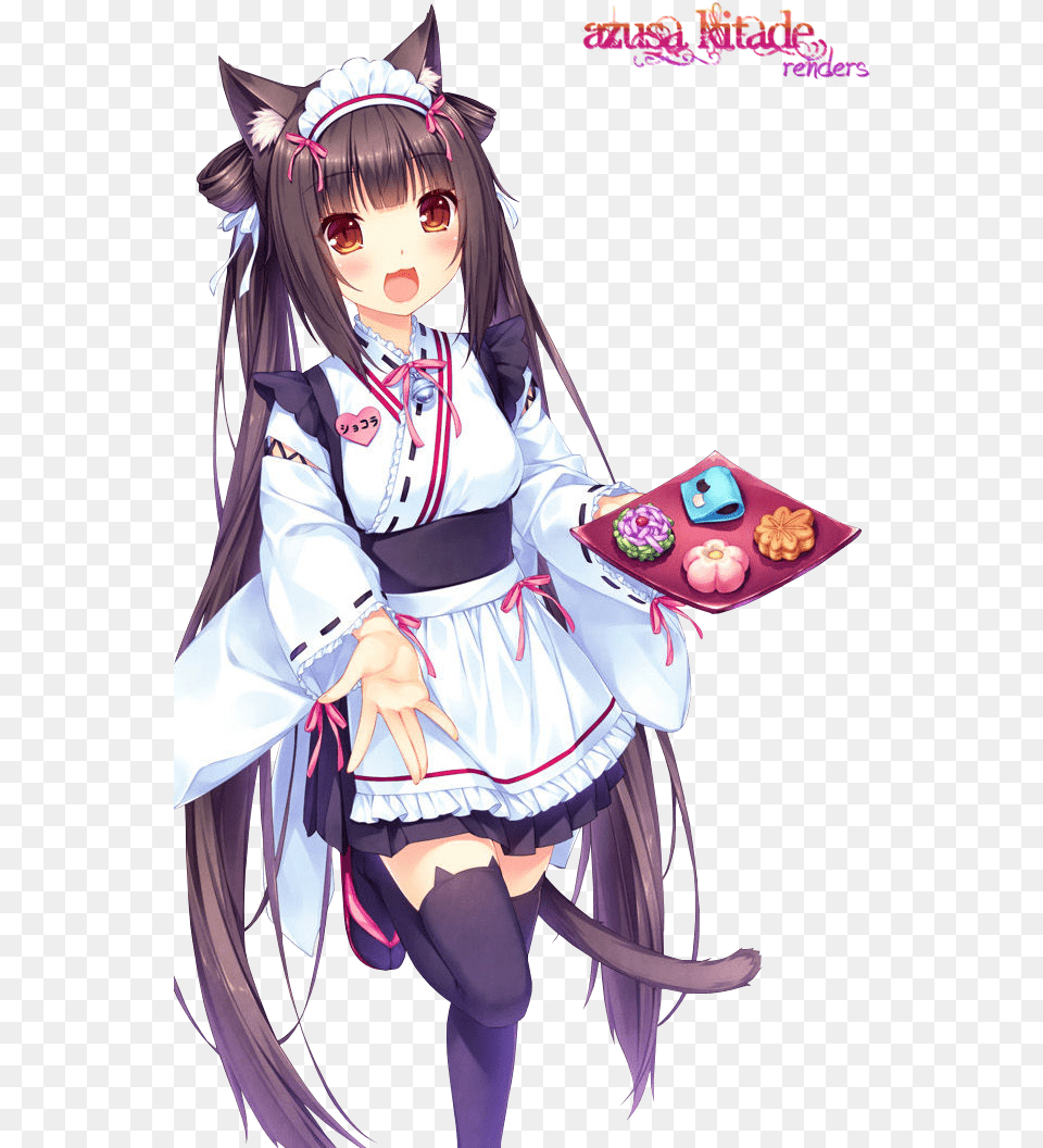 Character Chocola Anime, Book, Publication, Comics, Female Png Image
