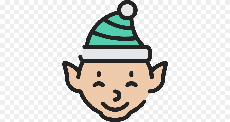 Character Christmas December Elf Holidays Icon, Pottery, Clothing, Hat, Ice Cream Free Png Download