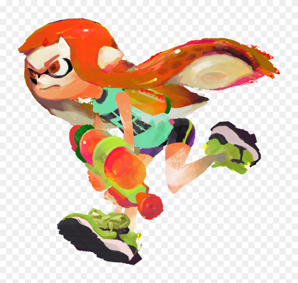 Character Column Inklings Octolings And The Conundrum Of Player, Art, Graphics, Clothing, Footwear Png Image