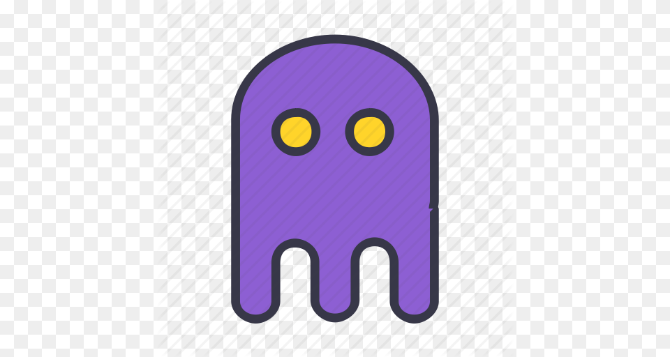 Character Computer Entertainment Fun Game Ghost Pacman Icon, Purple Free Png
