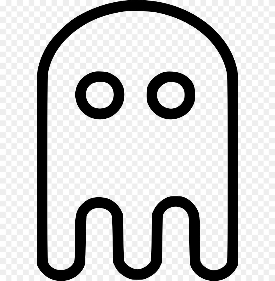 Character Computer Pacman Ghost Fun Entertainment Comments Computer, Cutlery, Fork, Bus Stop, Outdoors Free Png Download