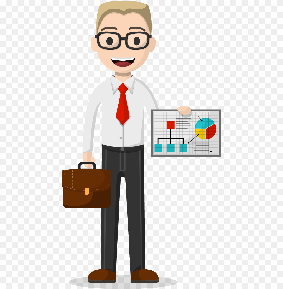 Character Design Vector, Bag, Accessories, Glasses, Boy Free Png Download