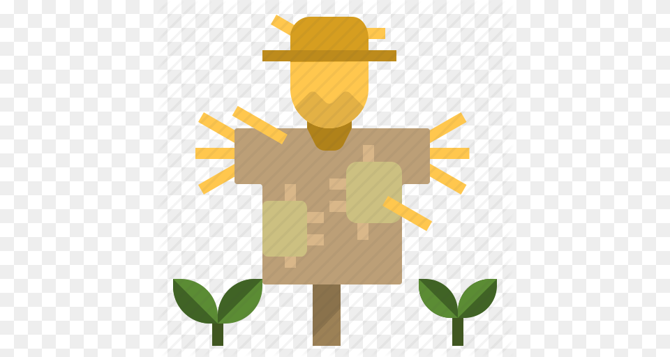 Character Farming Gardening Rural Scarecrow Icon, Cross, Symbol Free Transparent Png