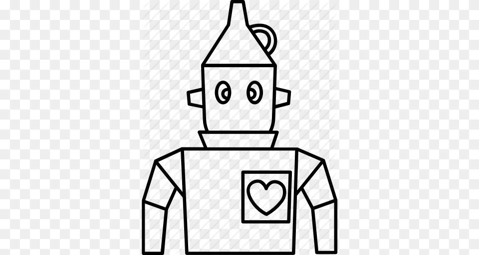Character Friendly Heart Oz Robot Tinman Wizard Icon, Lamp, Lantern Free Png Download