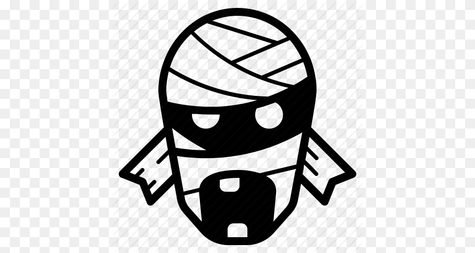 Character Halloween Mummy Spooky Icon, Helmet, American Football, Football, Person Free Png Download