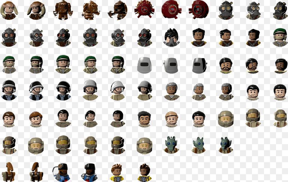 Character Icons Lego Star Wars The Complete Saga Texture, Sphere, Person, Toy, Face Png Image
