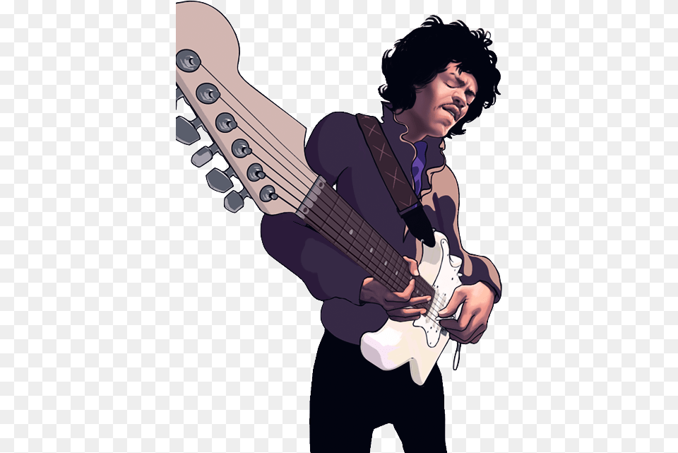 Character Jimi Hendrix Jimi Thumbnail Jimi Hendrix No Background, Musical Instrument, Guitar, Adult, Man Free Png