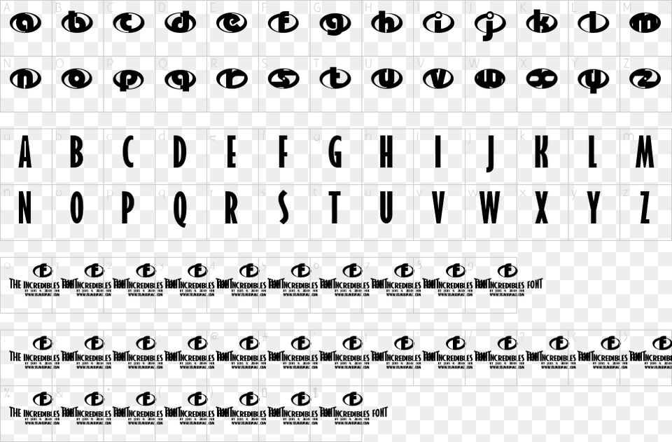 Character Map Incredibles Font, Text, Alphabet Png