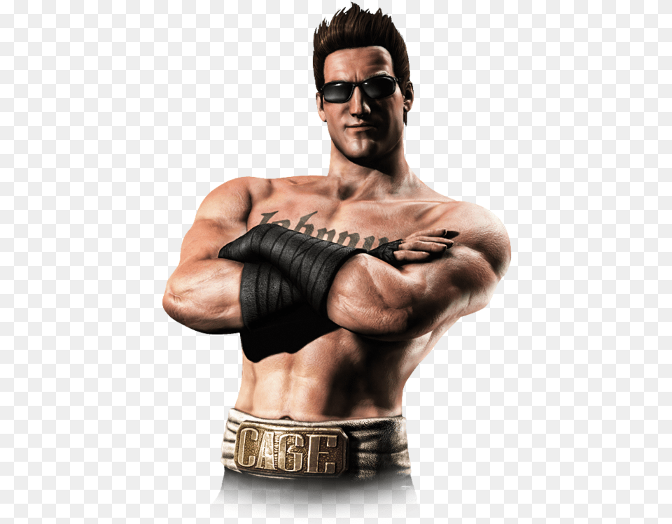 Character Mortal Kombat Johnny Cage, Finger, Person, Body Part, Hand Free Png Download