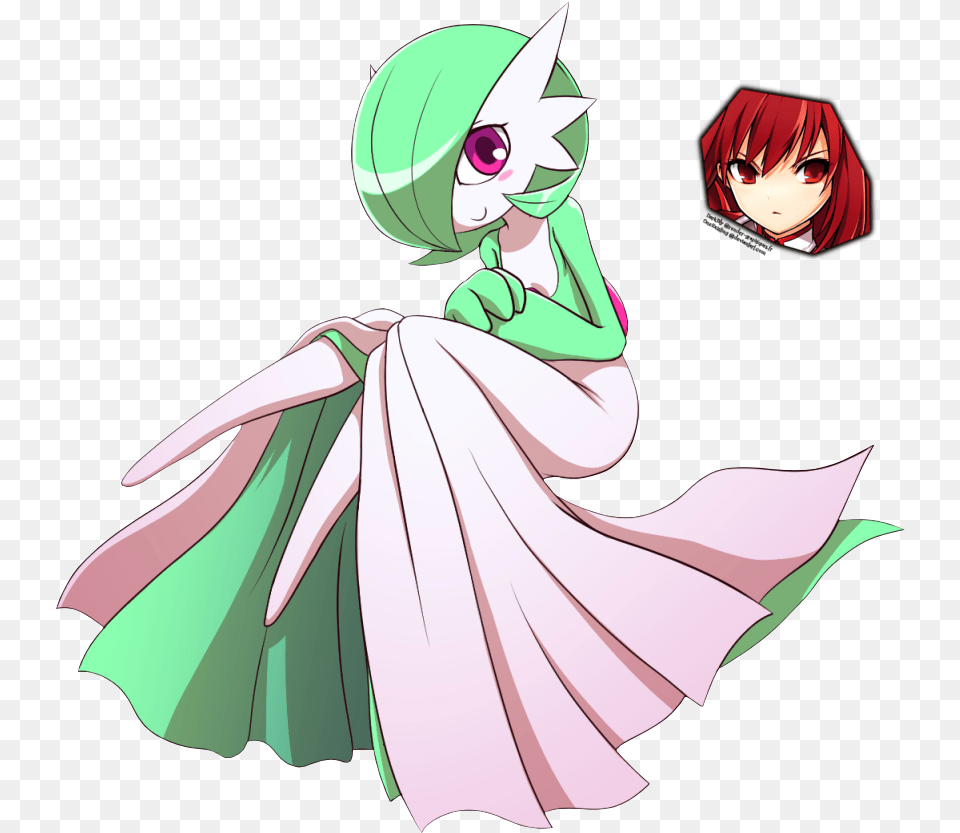 Character Pokemon Library Gardevoir Anime Fan Art, Book, Comics, Publication, Adult Free Png