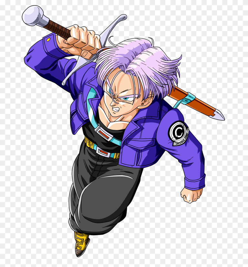 Character Profile Wikia Dragon Ball Z Trunks, Book, Comics, Publication, Person Png Image